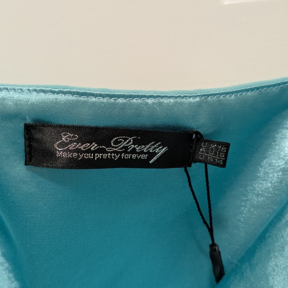 Ever Pretty Strapless Turquoise Dress - Picture 8 of 14